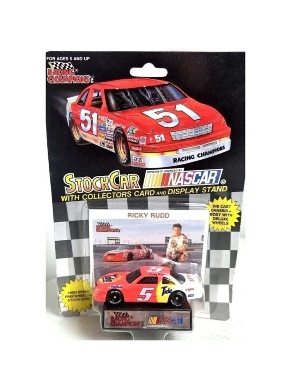 Vintage Die Cast Racing Champions RICKY RUDD 5 Chevy Limina 1992 NASCAR Series